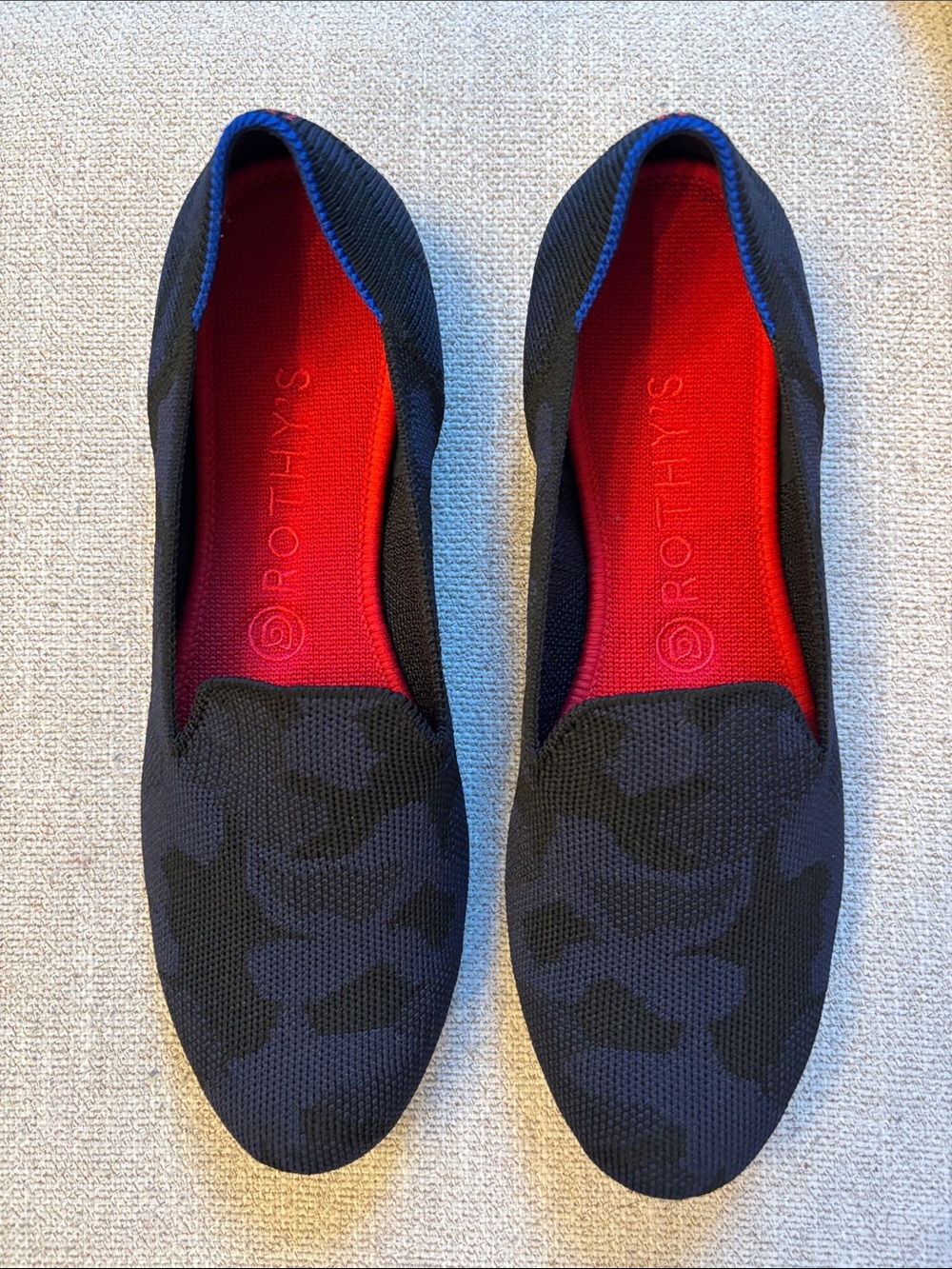 Rothy’s Midnight Camo Loafers 8.5